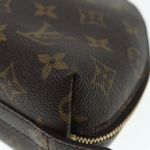 LOUIS VUITTON Monogram Trousse Demi Ronde Cosmetic Pouch M47520 LV Auth 89925 - Picture 4 of 16